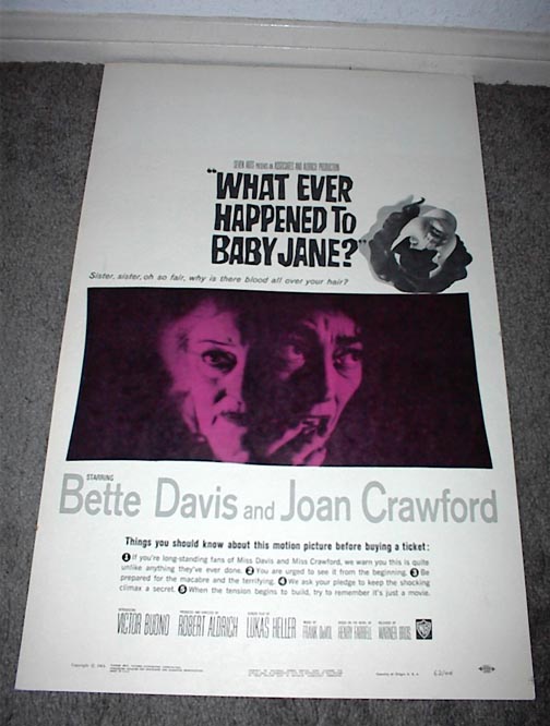 9842, What Ever Happened To Baby Jane (Rolled) Click for image 